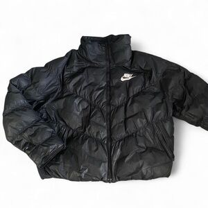 Nike Black Jacket with White Logo Tag